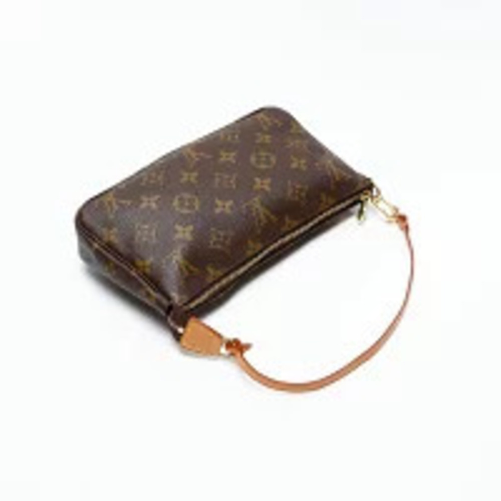 Louis Vuitton Monogram Pochette Accessoires Handbag Brown - Picture 9 of 12